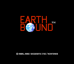 Earthbound (Prototype) Title Screen